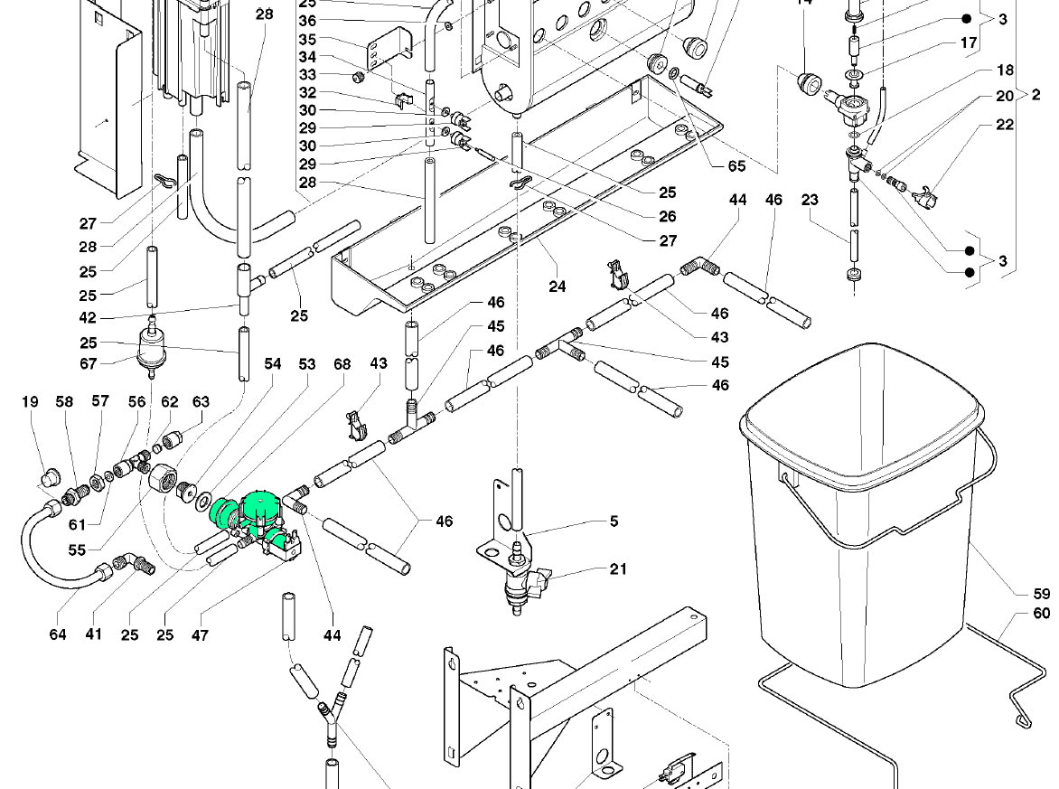 WATER INLET VALVE ZANUSSI 230 V / MPN - 097383